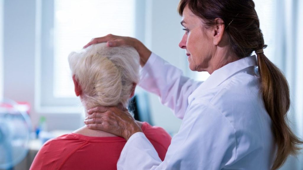 Doctor examining their patient